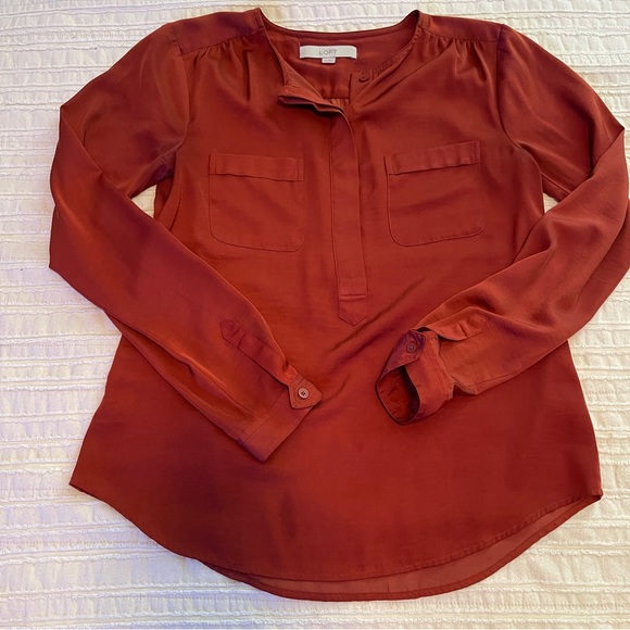 LOT OF 4 LOFT XS/SP Fall Dress Tops - Picture 3 of 5